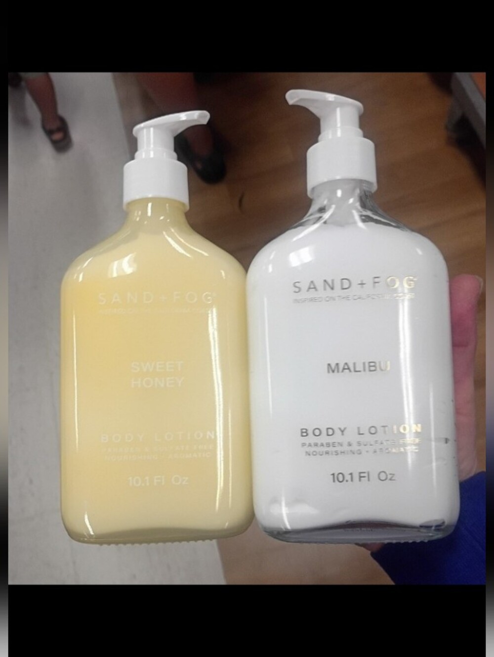Sand + Fog Malibu & Sweet Honey Body Lotion x2